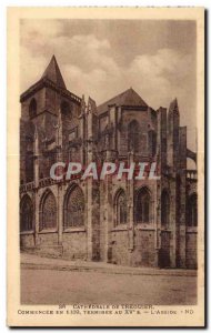 Old Postcard Cathedral Treguier began in 1339 ends in the fifteenth century t...