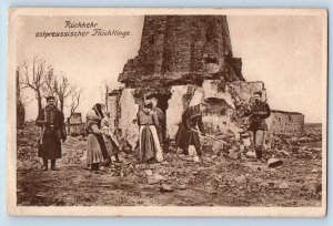 Germany Postcard Return of East Prussian Refugees c1920's Unposted Antique
