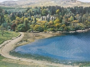 Vintage Postcard Aerial View Stonefield Castle Hotel Tarbert Loch Fyne Scotland