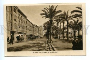 494917 SPAIN Alicante boulevard of the martyrs Vintage Roisin postcard