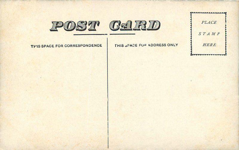 1909 Boat Couple Shooting Rapids Kalamazoo River Grant Michigan postcard 6107 