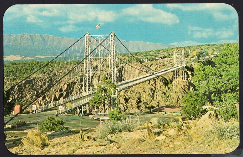 Colorado ~ CANON CITY World's Highest Suspension Bridge Royal Gorge 1950s-1970s