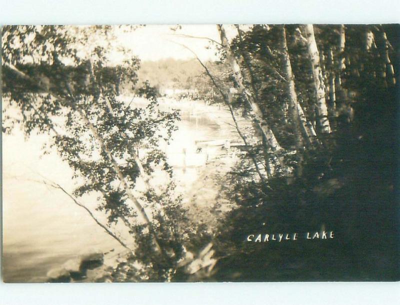 Pre-1949 rppc NICE VIEW Carlyle Lake Resort - Near Carlyle Saskatchewan SK W1032