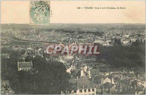 Postcard Old Tours View has stolen oisseau Station