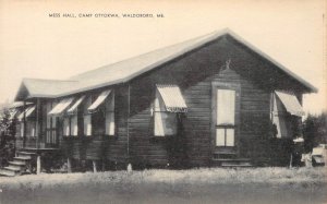 Mess Hall CAMP OTYOKWA Waldoboro, Maine Lincoln County 1938 Vintage Postcard