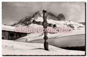 Old Postcard Argentiere Winter In The Green