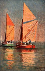 Sailboats Painting