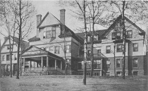 H99/ Oil City Pennsylvania Postcard c1910 Hospital Building 98