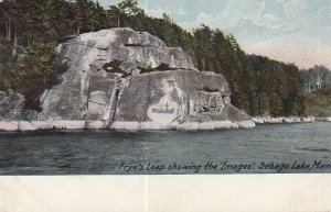 SEBAGO LAKE, Maine, PU-1910; Frye's Leap Showing The Images