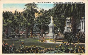 Lincoln Monument Pacific Park Long Beach California  