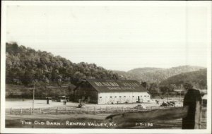 Renfro Valley KY The Old Barn Cline Real Photo Postcard