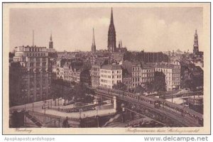 Germany Hamburg Stadtpanorama beim Roedingsmarkt