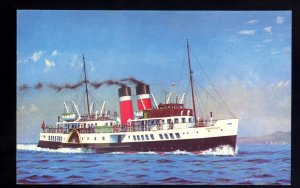 f2584 - Paddle Steamer - Waverley - Last Sea-going PS in the World - postcard