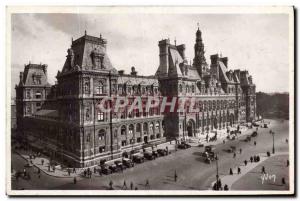 Old Postcard Paris City Hall