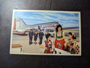 Mint Mexico Aviation Postcard American Airlines Flagships in Mexico