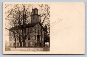J87/ Hayesville Ohio RPPC Postcard c1910 Vermilion Institute Ashland County 721