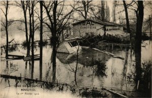 CPA Crue de la SEINE - BOUGIVAL - Le 1 er Fevrier 1910 (246962)