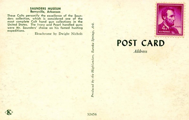 AR - Berryville. Colt Firearms at Saunders Museum