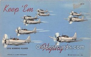 Dive Bombing Planes 1942 Unused light wear, light stain on card