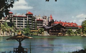 Vintage Postcard 1958 Lake Mohonk Mountain House Perch Rock Mohonk Lake New York