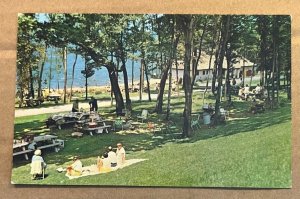 VINTAGE POSTCARD UNUSED - PICNIC AREA, CHAUTAUQUA LAKE,  NEW YORK