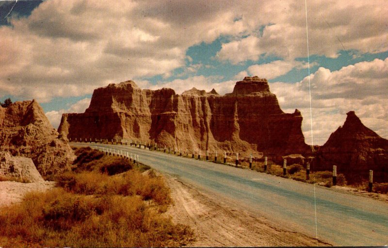 South Dakota Badlands National Monument Castle OIn Cedar Pass