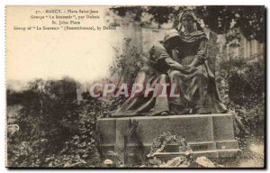 Nancy Old Postcard Place Saint-Jean Group Remembrance Dubois