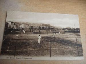 THE TENNIS COURTS,TEIGNMOUTH,DEVON POSTCARD