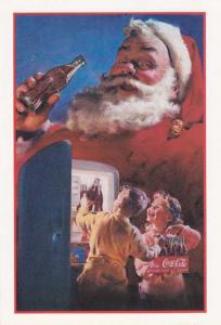 Christmas Season's Greetings Santa Clause Coca-Cola         