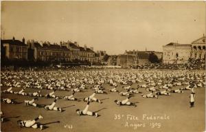 CPA AK carte photo ANGERS - Fete Federale 1909 (215340)