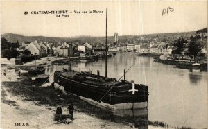 CPA CHATEAU-THIERRY Vue sur la Marne le Port (665579)