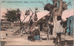 Senegal In a village Natives Natives Vintage Postcard 02.99