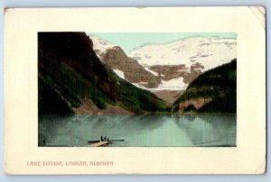 Laggan Alberta Canada Postcard Lake Louise Mountain Scene c1910 Posted