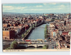 Postcard Dublin City & River Liffey Ireland