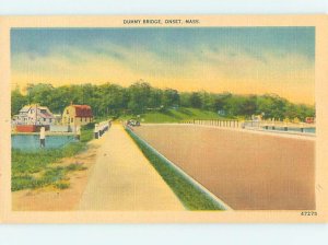 Unused Linen BRIDGE SCENE Onset - Wareham Massachusetts MA H8223