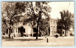 RPPC  SHELDON, Iowa  IA    HOLLAND HOME for the AGED  1937   Postcard