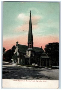 c1905 Trinity Episcopal Church South Norwalk Connecticut Posted Antique Postcard 