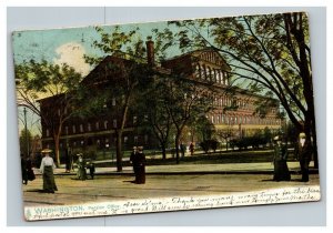 Vintage 1901 Tuck Postcard Victorian Pedestrians Pension Office Washington DC
