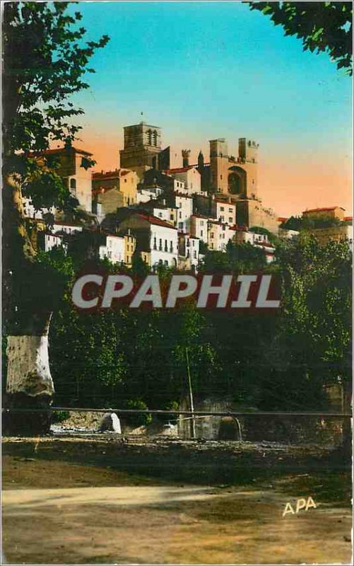 Modern Postcard Beziers Overlooking St Nazaire