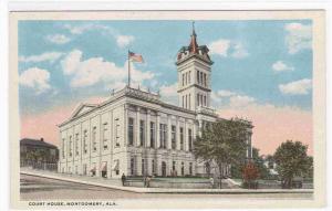 Court House Montgomery Alabama 1920c postcard