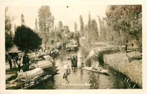 Mexico City, Xochimilco Canals, RPPC