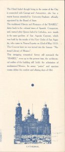 MEXICO CITY~HOTEL ISABEL-QUEEN ISABEL LA CATOLICA~1930s BROCHURE & MAP 