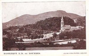 Basilica Basilique Lourdes France 1910 Postcard