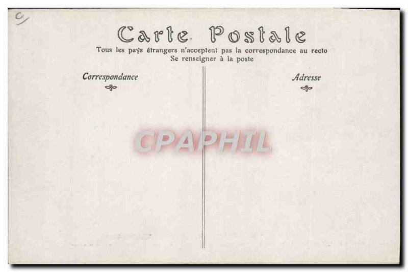 Old Postcard Jet Aviation's first trip airplane Farman went to Chalons camp