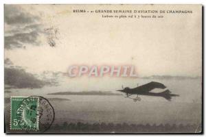 Old Postcard Jet Aviation Reims 2nd week of Grande Champagne & # 39aviation L...