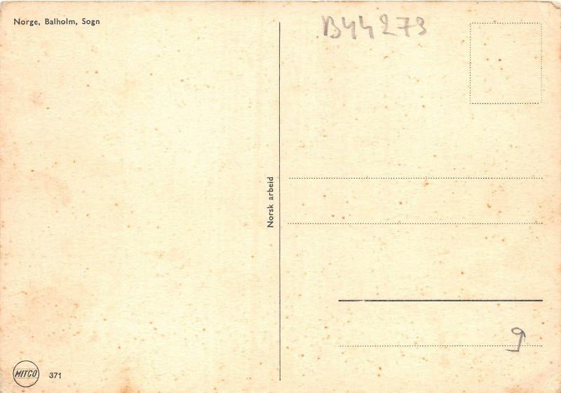 B44273 Norge Balholm Sogn   norway