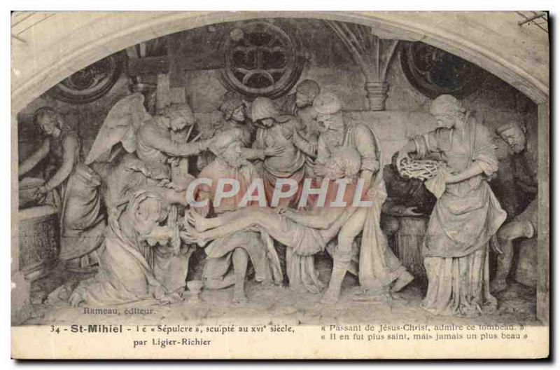 Old Postcard Saint Mihiel The Sepulcher By Richier