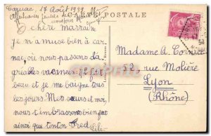 Old Postcard Dolmen Menhir Carnac A menhir has Kerlescan Folklore