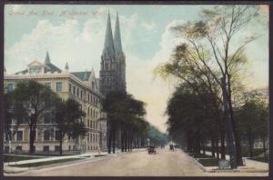 Grand Ave Blvd,Milwaukee,WI Postcard