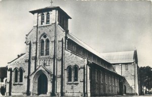 Belgian Congo Leopoldville Saint Ann cathedral photo postcard 